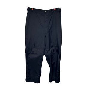 Tourney Men's Dress Pants Cargo Zip Nylon Tactical Relaxed‎ Flat Front Black XL